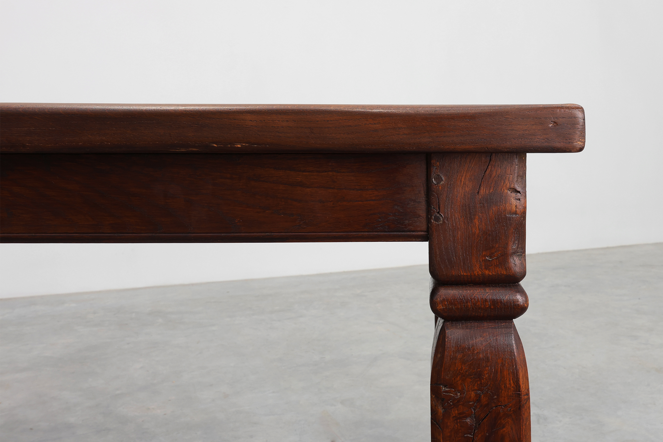 Large French Provincial rustic Oak Table, ca. 1900thumbnail